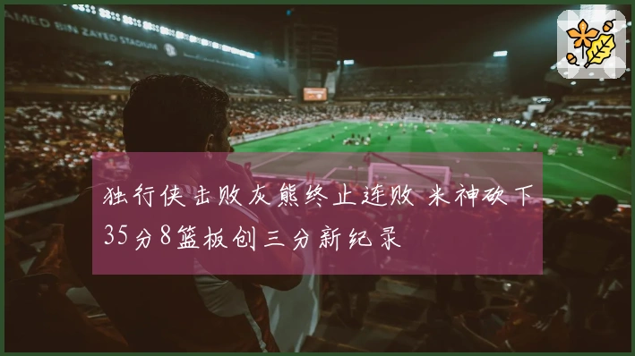 独行侠击败灰熊终止连败 米神砍下35分8篮板创三分新纪录